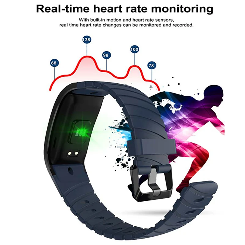 S7 умный Браслет монитор сердечного ритма фитнес-трекер для мужчин и женщин спортивный браслет кровяное давление IP68 водонепроницаемый наручные часы