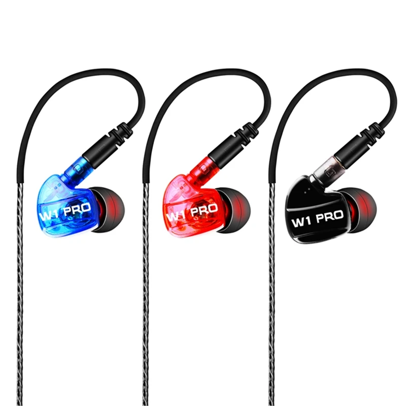 Ligofwis W1PRO Earphones Mini Dual Driver DIY Detachable Earphone Extra Bass Turbo Wide Sound Gaming Headset mp3 Field Headset