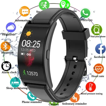 

1.5 Inch Flexible Screen Smart Band Wacth For Men Women Ip67 Waterproof Sport Fitness Tracker Bracelet Blood Pressure Heart Rate