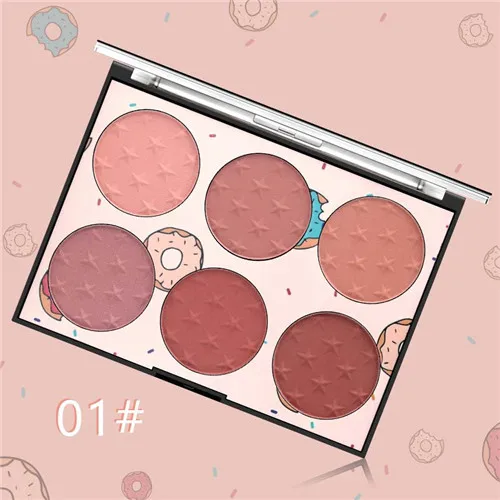 1 Miss Rose Highlight одна пластина подлинного обнаженного макияжа естественное солнце натуральный стойкий Pro-skin Rouge Макияж Косметика Макияж - Цвет: 1