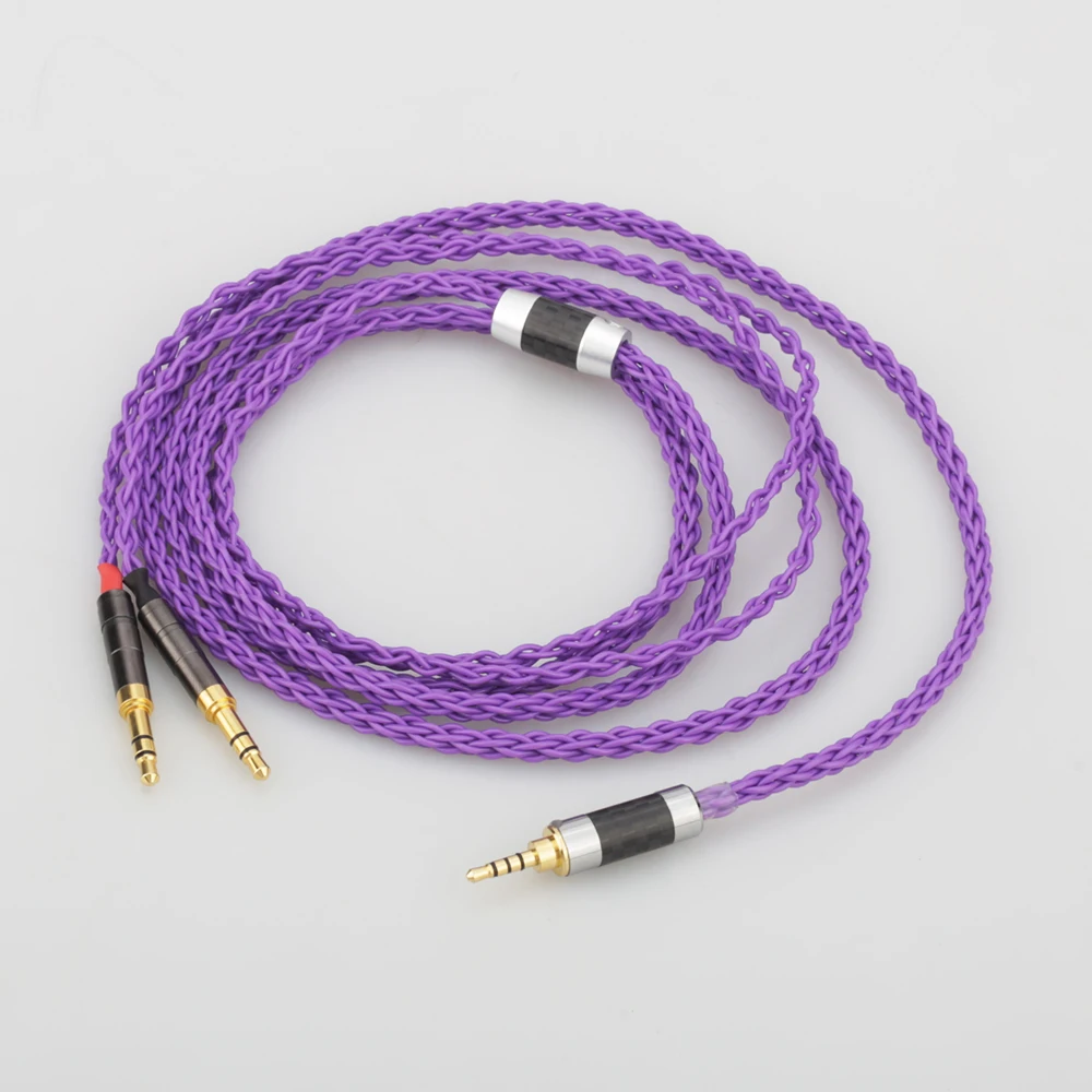 Audiocrast HIFI 8 Cores Silver Plated Headphone Upgrade Cables for Sundara Aventho focal elegia t1 t5p D7200 D600 D7100MDR Z7