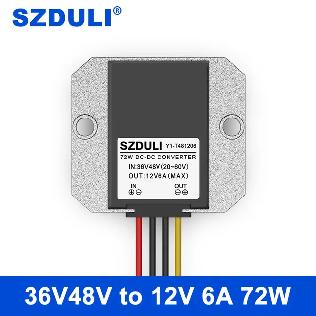 48V to 12V 6A 72W