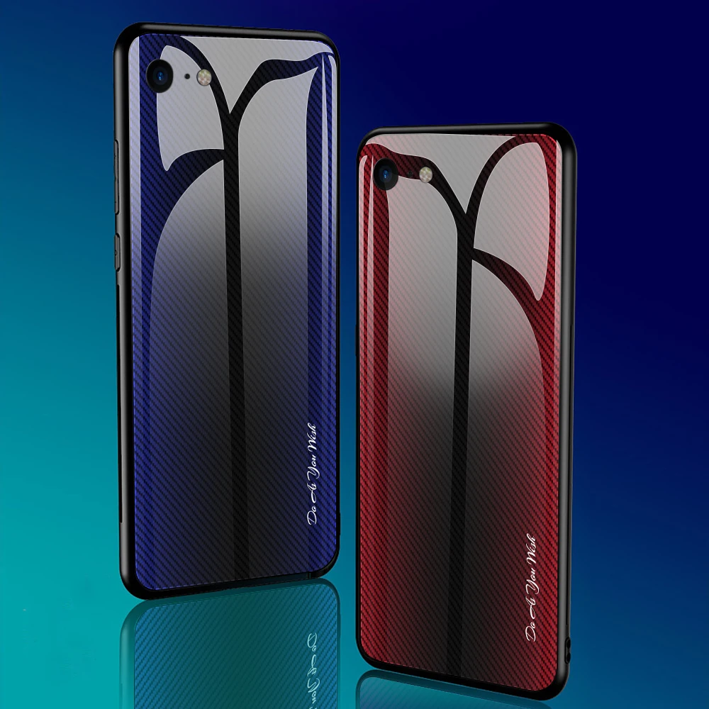 Новый роскошный чехол из закаленного стекла для телефона iPhone 7 8 Plus Xs 11 pro 2019 Max Xr X 6 S