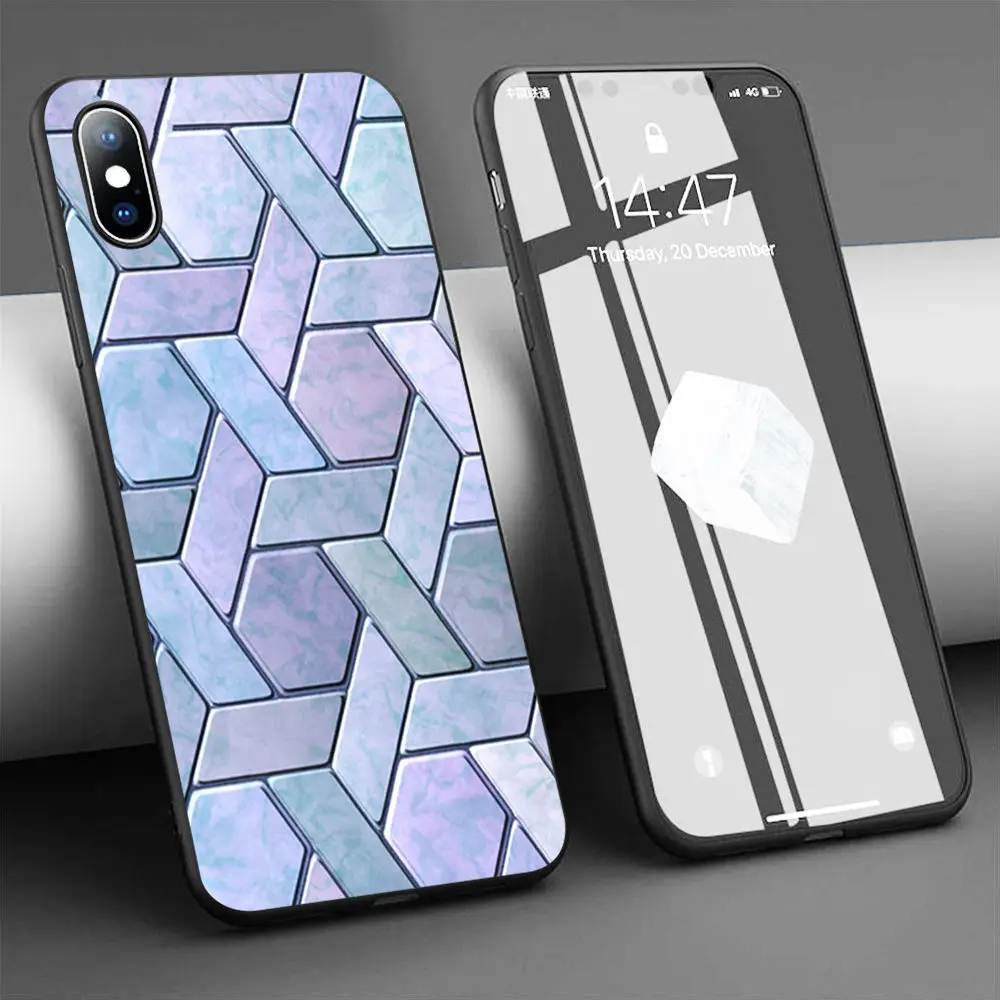 Чехол персидский мраморный Мягкий силиконовый чехол для телефона iPhone 11 Pro Max X 5S 6 6S