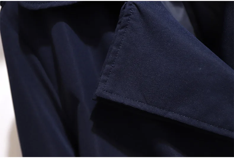 XXL~ 6XL БОЛЬШОЙ британский модный Тренч с поясом воротник с лацканами осеннее женское приталенное пальто синий красный двубортный топ B690