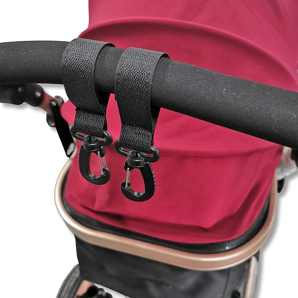 baby trend jogging stroller accessories 1 Set Nylon Strap Stickers Stroller Hooks Solid and Compressive Resistance Safety and Reliability Firm Baby Carriage Bag Hooks Baby Strollers near me