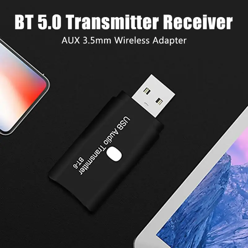 BT-TX6 беспроводной Bluetooth 5,0 адаптер аудио приемник передатчик AUX RCA USB 3,5 мм разъем для ПК проектор усилитель мощности