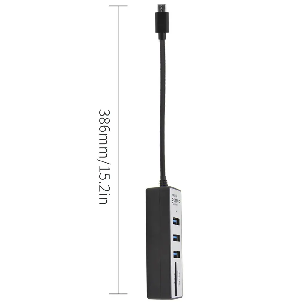 USB-C концентратор type C к USB 3,0 адаптер SD/Micro SD/TF кард-ридер умная память Многофункциональный USB кард-ридер