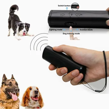 

New Ultrasonic Dog Training Repeller Control Trainer Device 3 In 1 Anti-barking Stop Bark Deterrents Dogs Pet Training Device