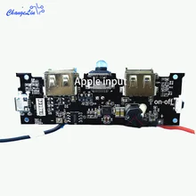 5 в 2A type-C power Bank модуль для мобильного аккумулятора плата питания PCB контроллер зарядки два порта usb Быстрая зарядка QC аксессуары для DIY