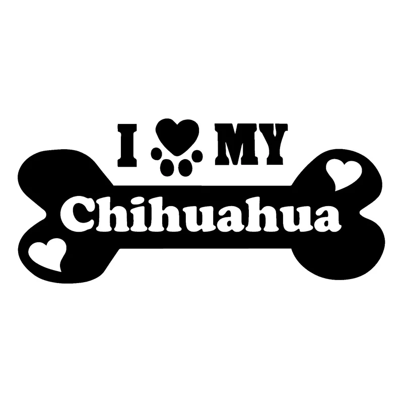 

Car Stickers I Love My Chihuahua Cartoon Car Styling Car PVC Waterproof and Sunscreen Stickers 15.2cm * 6.8cm