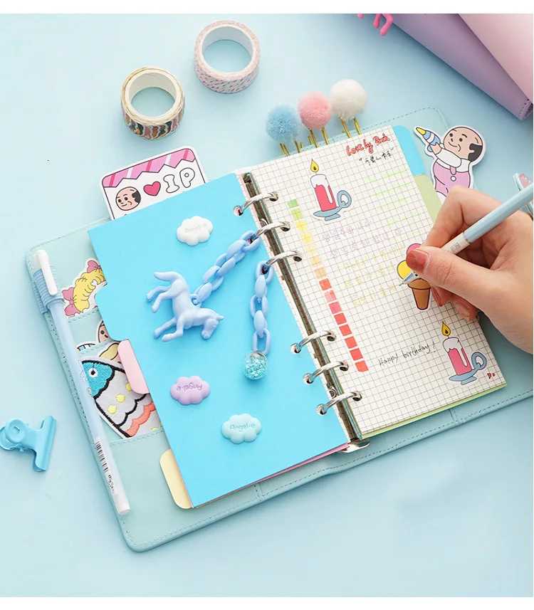 Креативный милый розовый набор справочников для девочек Bullet journal notebook s Planner аксессуары для ноутбуков школьные принадлежности Канцтовары 016050