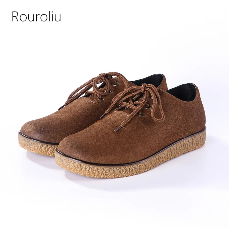 

Rouroliu Men's Waterproof Suede PVC Ankle Rain Boots Casual Water Shoes Non-slip Short Work Shoes Lace-up 6 Colors