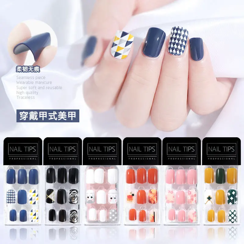 

30PCS DIY Ultra-thin Removable Fake nails Nail Patch for Nail Art ,Woman