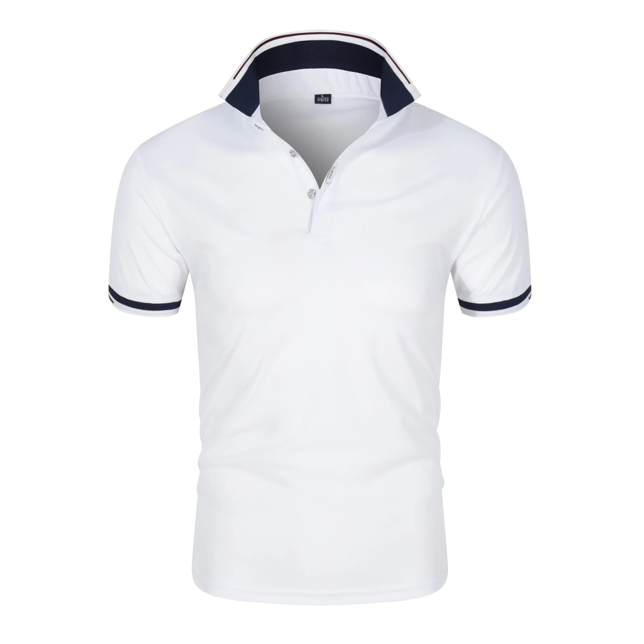 Polo Shirt Men Casual Cotton Solid Color Poloshirt Men's Breathable Tee Shirt Golf Tennis Brand Clothes Plus