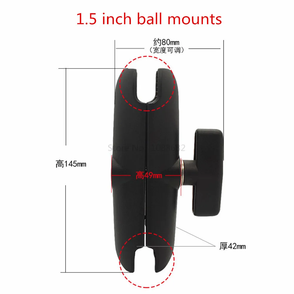 1.5 inch mount double socket arm (2)