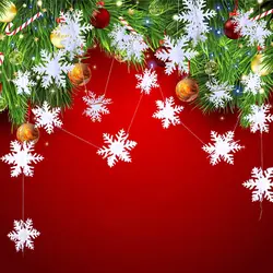 3D флэш Рождественская елка украшение жемчужная бумага Гирлянда в виде снежинок рождественские фестивальные декорации вечерние украшения