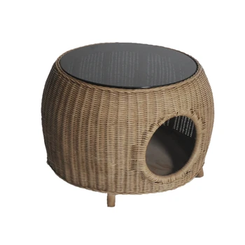 

M8 Cat Room Litter Rattan Villa Pet Dog Nest Small Teddy Sharing Coffee Table Four Seasons Universalfor cats sisal rope