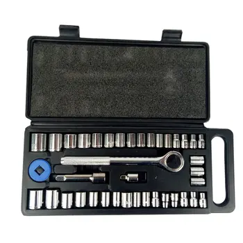 

40pcs Hand Tools Ratchet Socket Set Tool Box Carbon Steel Sleeve Tool Household Portable Sleeve Tool 40pcs