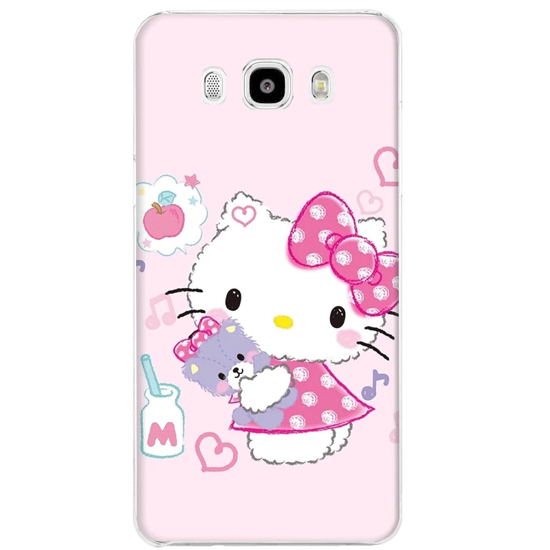 H11 Чехол для мобильного телефона Samsung Galaxy J1 J2 J3 J5 J6 J7 жесткий чехол hello kitty Милая Защита корпуса - Цвет: H11