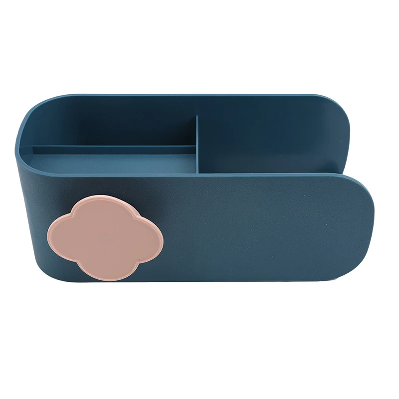 navy blue Модный кронштейн для сушки волос, сильно липкий настенный подвесной для хранения, стойка для ванной комнаты, подходящая креативная стойка для хранения без дырочек - Цвет: navy blue