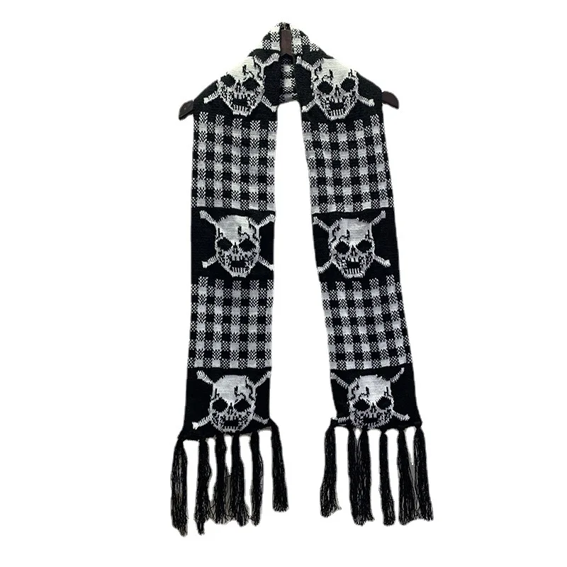 Italy Stylish Skull Scarf Winter Unisex Women Men Punk Skeleton