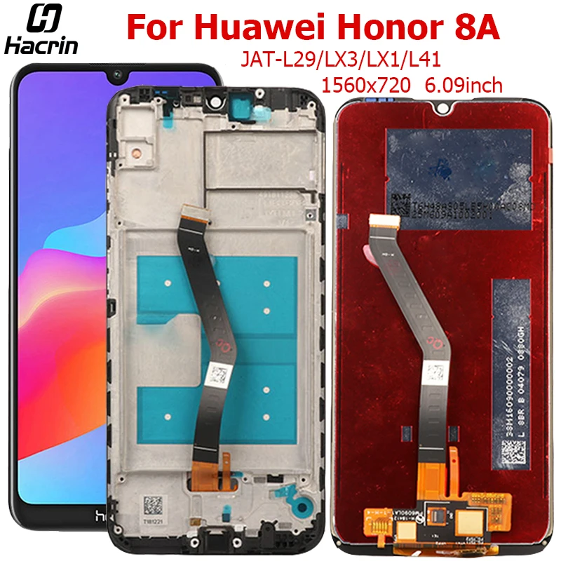 

Display For Huawei Honor 8A LCD Display Touch Screen With Frame Digitizer Assembly LCD For Honor 8A 8 A Screen Replacement