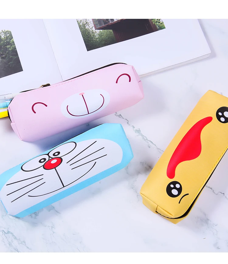 Милый чехол-карандаш kawaii с изображением животных, кошек, утки, панды, пенал для школьников, студентов, офиса, канцелярских принадлежностей, сумка для хранения карандашей, подарок для детей