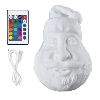 

Christmas Decoration Colorful Light Holiday Santa Claus RGB 3D Light Christmas Decoration Lamp Night Light Desk Gift Lamp