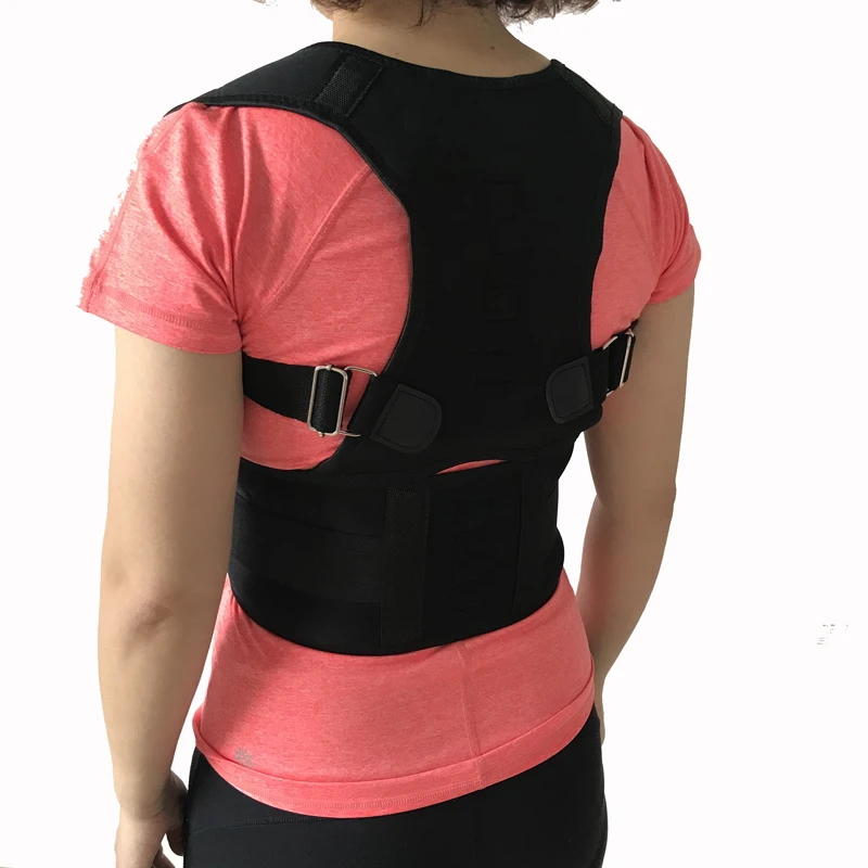 Posture Corrector Lumbar Support Belt Round Shoulder Back Brace Deluxe