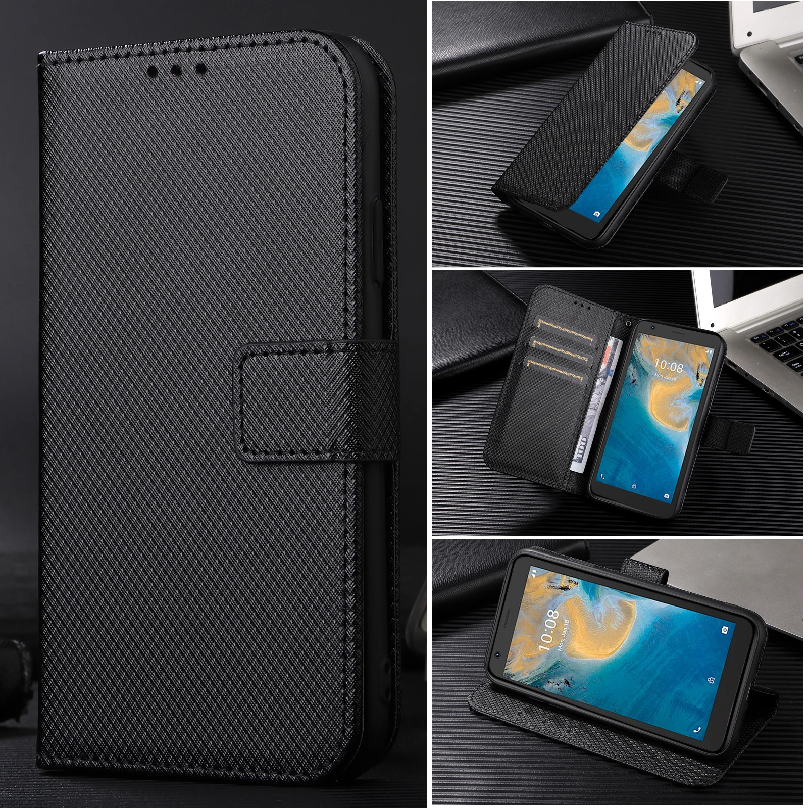TIANYUE Custodia a Portafoglio per ZTE Blade L9, PU Pelle