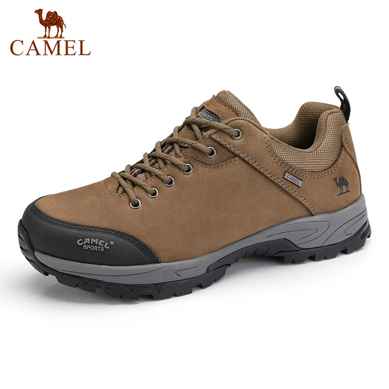 Hiking Shoes Sneaker CAMEL Outdoor Sports Waterproof Genuine-Leather Man Anti-Slip Men