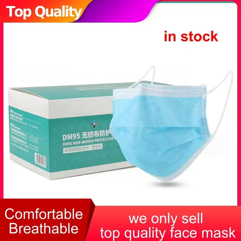 

Anti-Pollution 3 Layers Mask dust protection Face Masks Disposable Dust Filter Safety Mouth Mask Proof Flu Earloop Face Masks