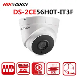 HIKVISION международная версия DS-2CE56H0T-IT3F Turbo HD 5MP ИК купольная камера переключаемая TVI/AHD/CVI/CVB IP67 водонепроницаемая