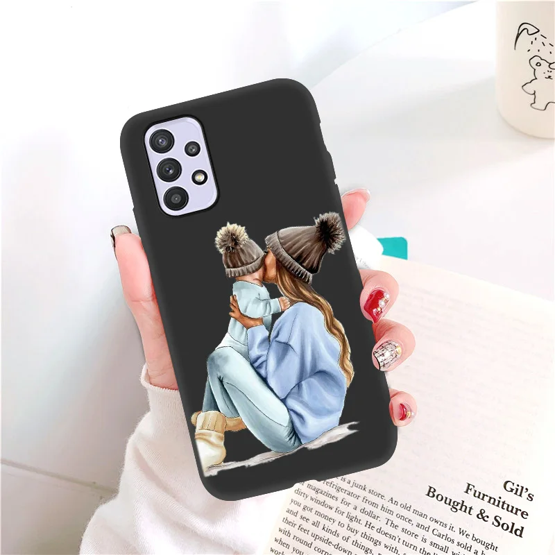 samsung silicone case Dành Cho Samsung Galaxy Samsung Galaxy A32 Ốp Lưng Siêu Mẹ Bé Ốp Lưng Điện Thoại Dành Cho Samsung A32 4G 32 A51 A52 a71 A72 A70 A50 A12 A21S Bìa Mềm samsung silicone