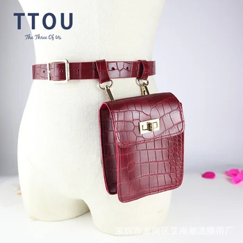 

TTOU Waist Bag Women PU Leather Fanny Pack Fashion Belt Bag Women Phone Pouch Casual Black Chest Bags Girls Shoulder Backpack