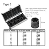 10Pcs/Set Bolt Extractor Removal-Set Nut-Screw-Remover Threading Hand Tools Kit Nut Removal Socket Tool 9-19mm With Aluminum Box ► Photo 3/6