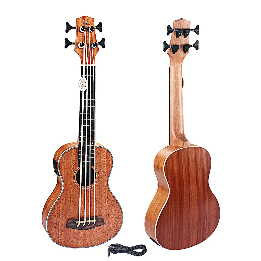 

4 String Electric Guitar 30 Inch Ukulele Baritone Music Beginner Bass Guitar 30.12x10.55inch Ukulele Music Player Lover Gift