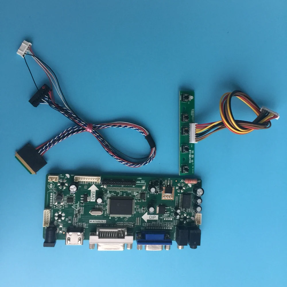 Комплект для B140XTN03.0 1366X768 ЖК VGA 1" DVI HDMI светодиодный DIY 40pin M. NT68676 плата контроллера AUO дисплей экран панель