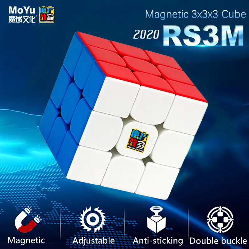 Moyu RS3M 2020 Магнитный 3x3x3 магический куб Mofangjiaoshi RS3 M скоростные Кубики-головоломки