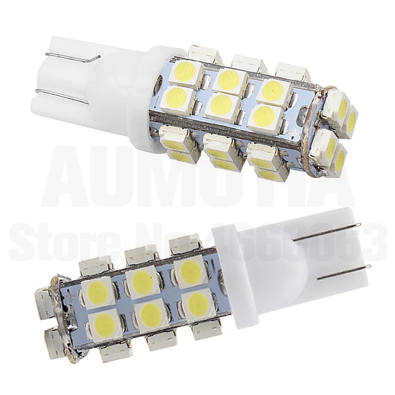 50x T10 светодиодный 194 W5W светодиодный 501 1210 SMD авто отложным воротником сбоку номерной знак светильник лампа габаритного огня DC12V - Испускаемый цвет: 28LED White
