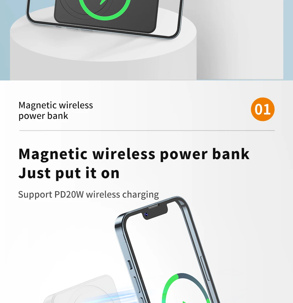 4 in 1 Magnetic 15W Fast Wireless Charging Power Bank For iPhone 13 12 11 Pro Max Apple Watch SE 6 5 4 AirPods Charger powerbank power bank 10000mah