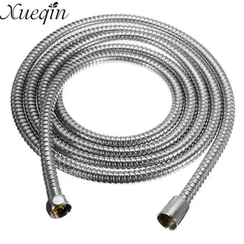 

Xueqin Stainless Steel 3Meter Shower Hose Soft Shower Pipe Flexible Bathroom water pipe Silver color common Plumbing Hoses