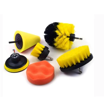 

7Pcs Grout Drill Brush Set Ceramic Scrub Sponge Car Home Wash Floor Attachment Kitchen Power Bathroom Scrubber Cleaning Tool