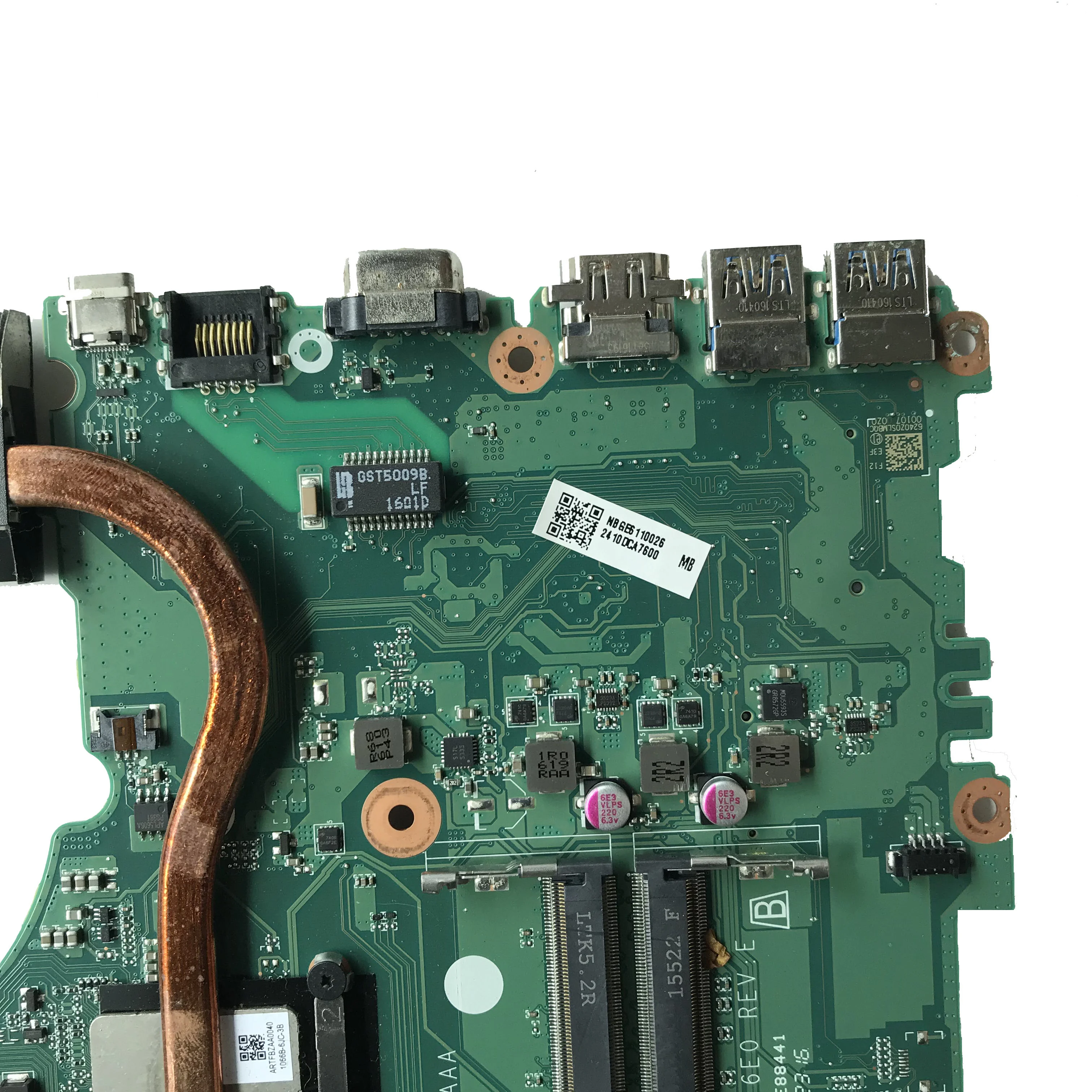 Для acer Aspire E5-575 Материнская плата ноутбука DAZAAMB16E0 REV: E DDR4 с i5-6200U процессором Бесплатный радиатор