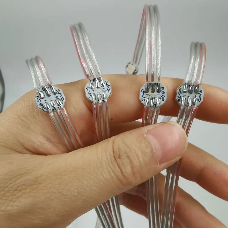 50Pcs 100Pcs Ws2812B Modulo Pixel Led Per Cavo String Light Ws2812 Chip Led Su Dissipatore Di Calore Full Color 5050 Smd Rgb 5V Panel Strip