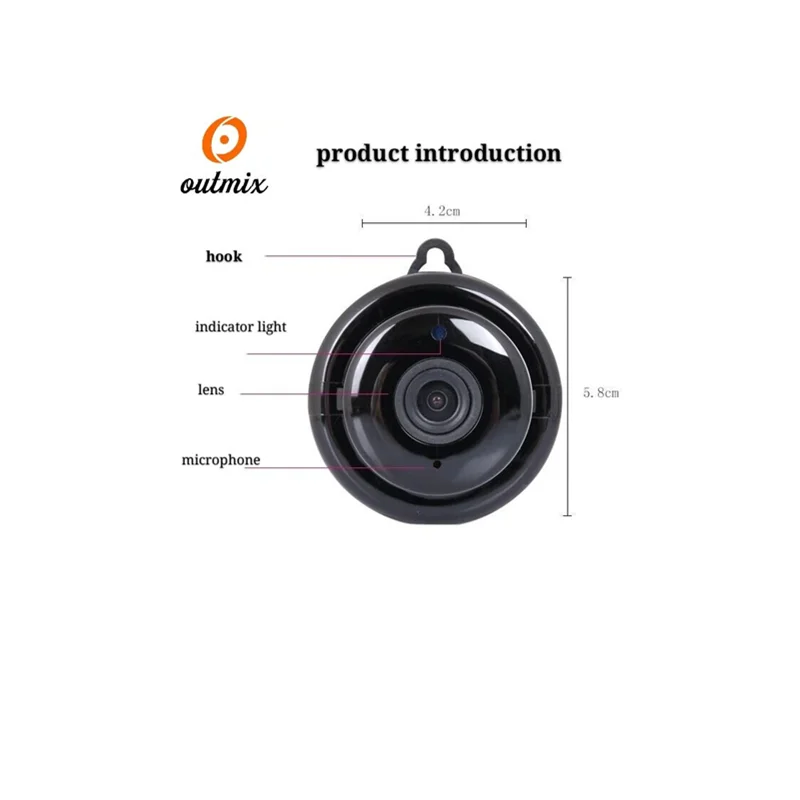 V380 британская мощная Мини wifi ip-камера 720p Беспроводная маленькая cctv инфракрасная камера ночного видения с функцией обнаружения движения Слот для sd-карты аудио приложение