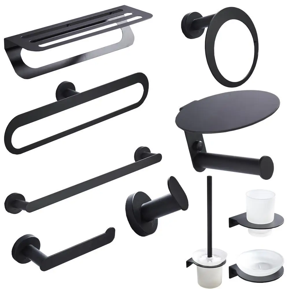 

Towel Rack Stainless Steel Tower Rack 304 Bathroom Storage Shelf Sanitary Ware Hardware Pendant Set Manufacturers Direct Selling