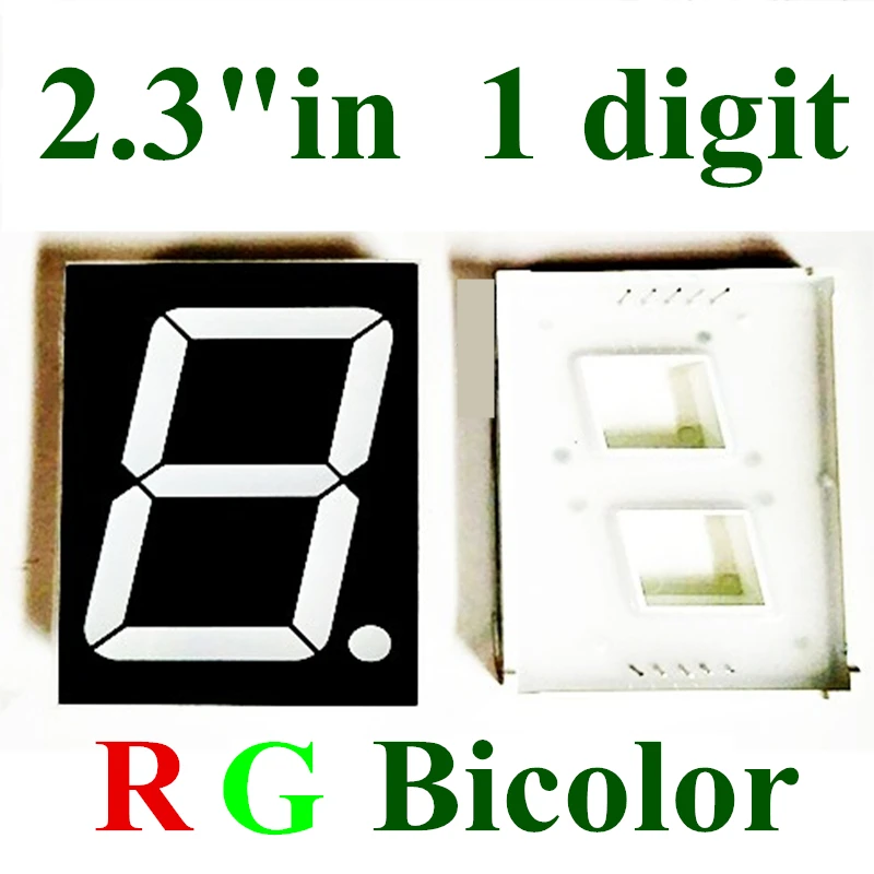 RED GREEN bicolor Digital Tube 0.5 inches 7 Segment 1.8" 2.3in LED Display Nixie tube 1 Bit digital display Common Anode