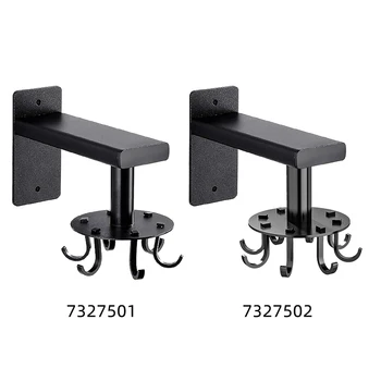 

KitchenFree Perforated Kitchen Hook Wall Storage Rack Rotation Hook Spatula Spoon Kitchenware Storage Rotary Hook For Household